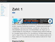 Tablet Screenshot of just-numbers.com